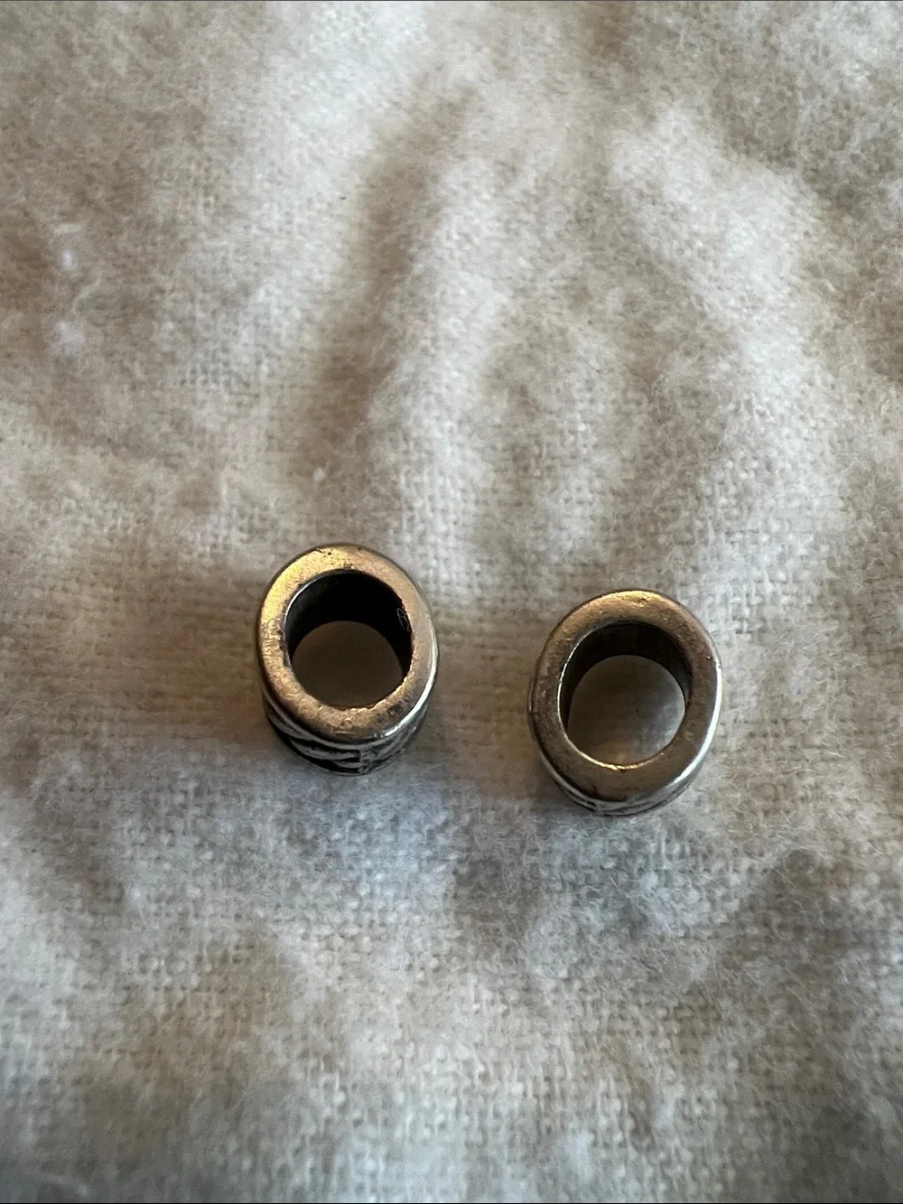 Brighton Silver-Tone Twisted Rope Cuff Link Spacer Beads